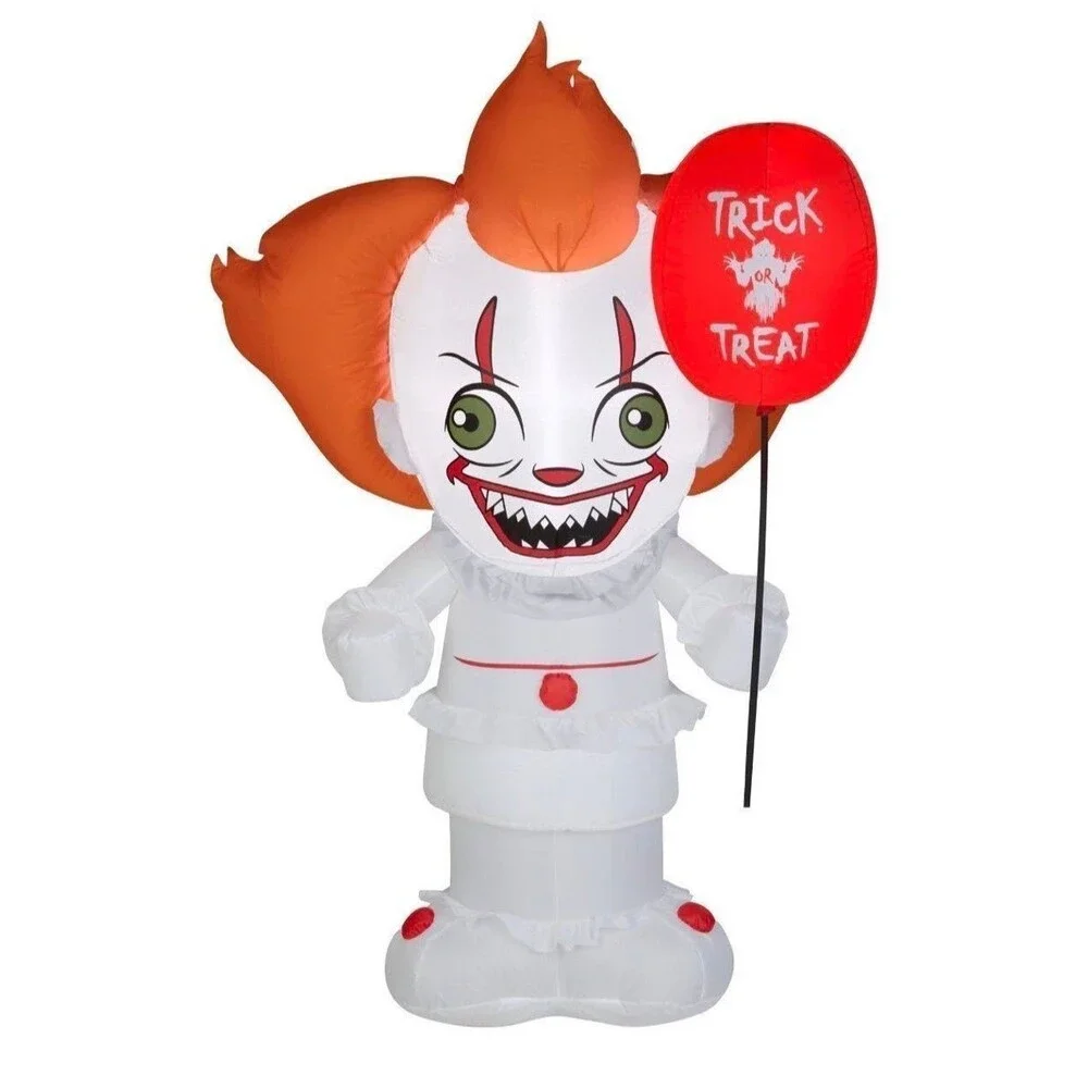 5ft Pennywise IT with Red Balloon Halloween Airblown Inflatable